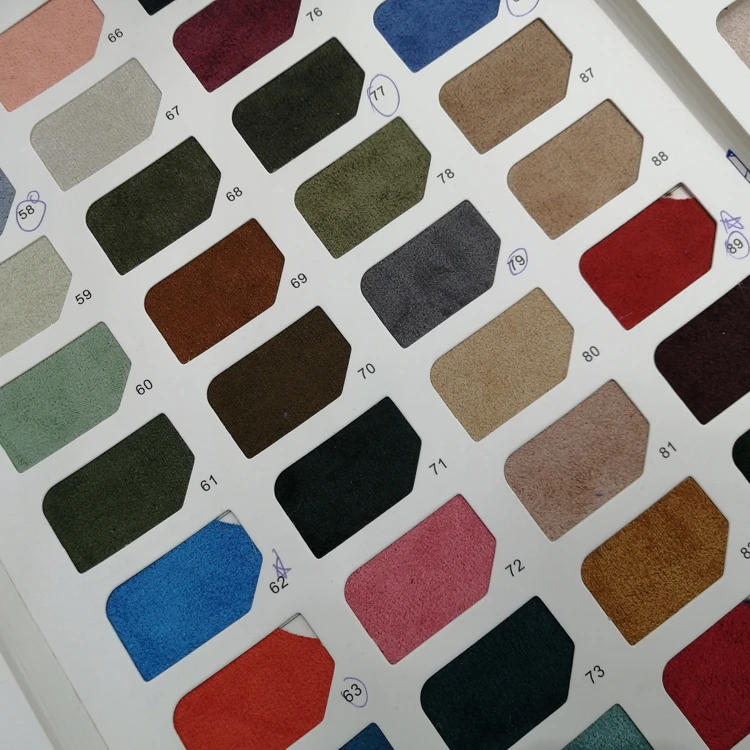 New Product Hot Sale 100%Polyester 180gsm knitted Faux Deer Suede Inelastic Solid Color Fabric For Shose And Jacket