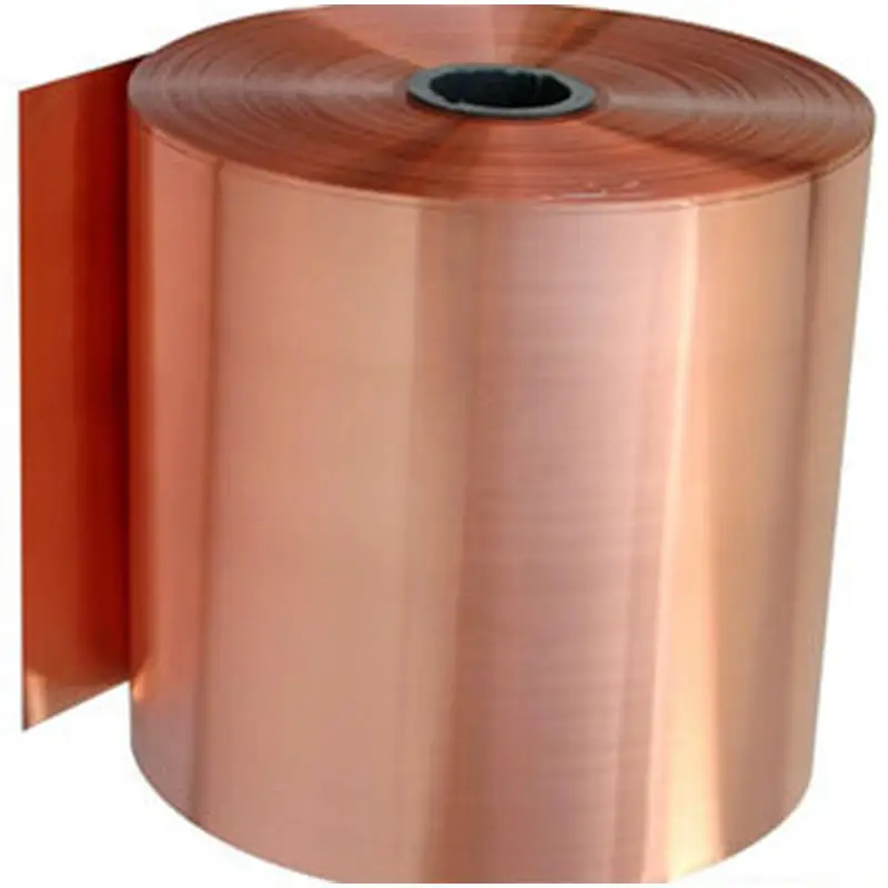 99.99% Copper Foil 0.1mm-10mm Copper Foil For Battery Copper Strip Coil Manufacturer