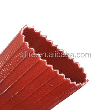 Chinese Manufacturers red Lightweight layflat compressed air hose 13bar 80mm