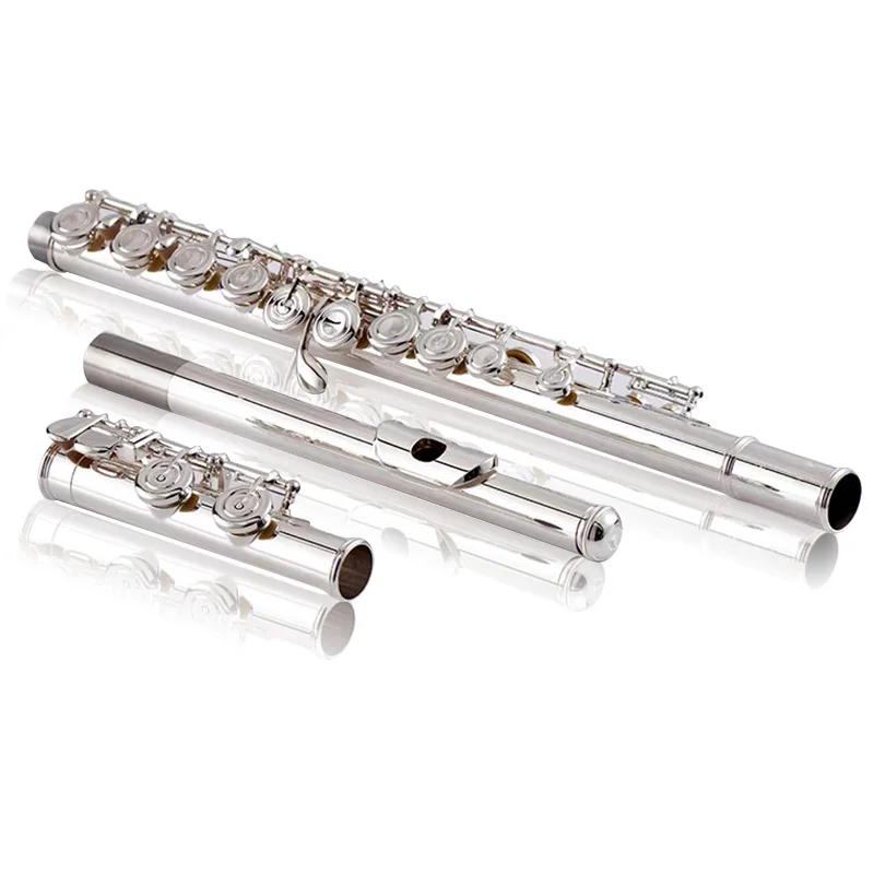 Wholesale musical instrument Flute Cupronickel silver-plated custom flutes e flute gifts