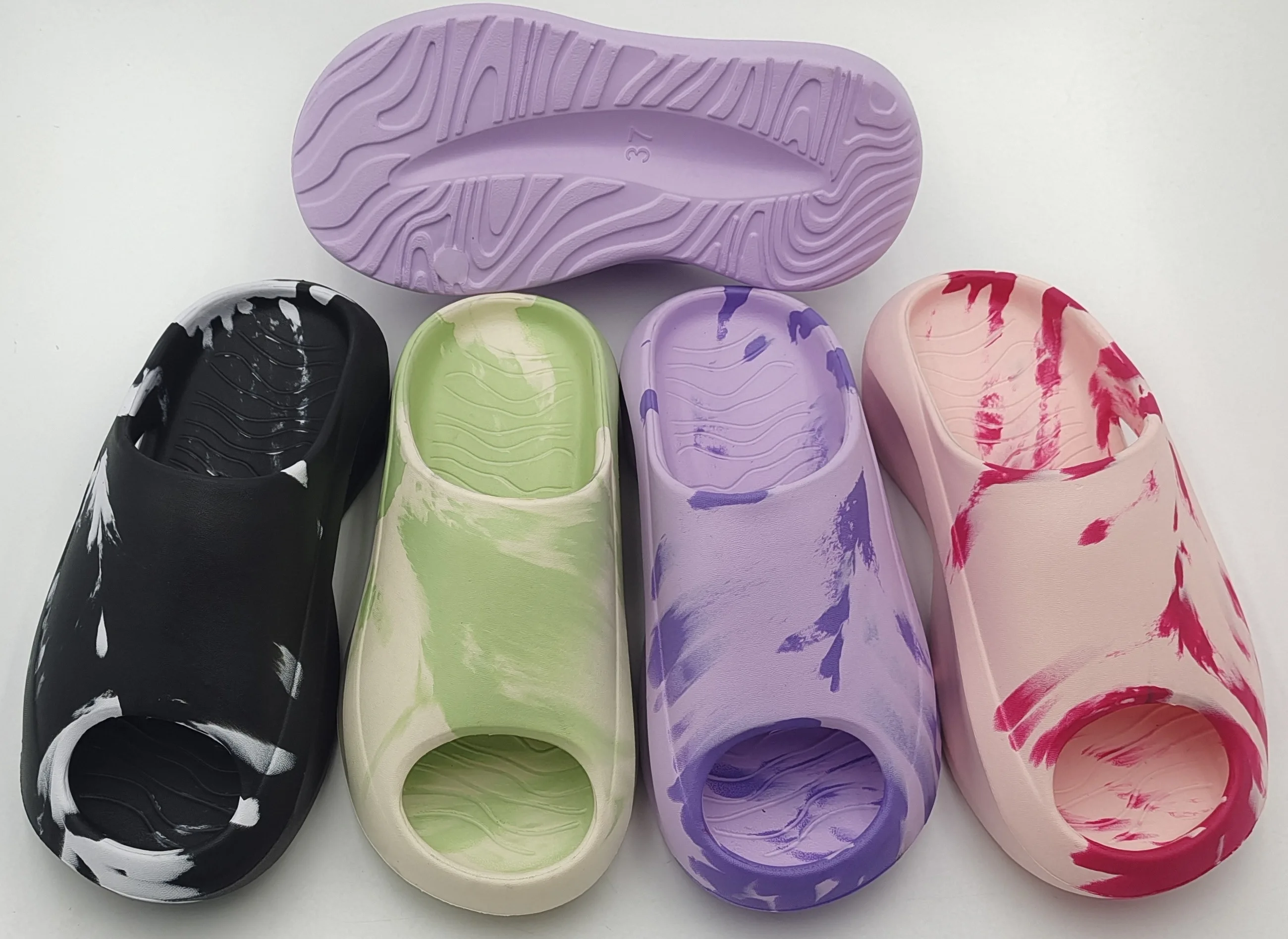 Comfortable Custom Logo Slippers Mens Print Logo Brand Sandals Unisex Printed Men Slides Chancletas De Hombre Slippers For Men