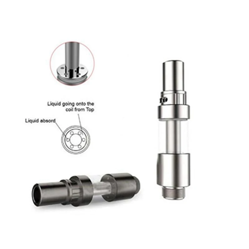 Amigo Liberty X5 Ceramic Coil Vaporizer Top Adjustable Airflow pyrex glass vape tank 0.5ml 1.0ml Thick Oil Cartridge Atomizer