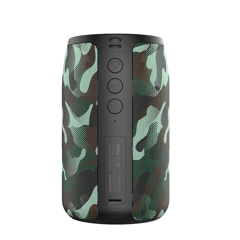 Портативные колонки Zealot S32, Беспроводная колонка IPX5, водонепроницаемая, для микрофона, HD звонков/Micro SD-карты/U-диска/режима линейного входа