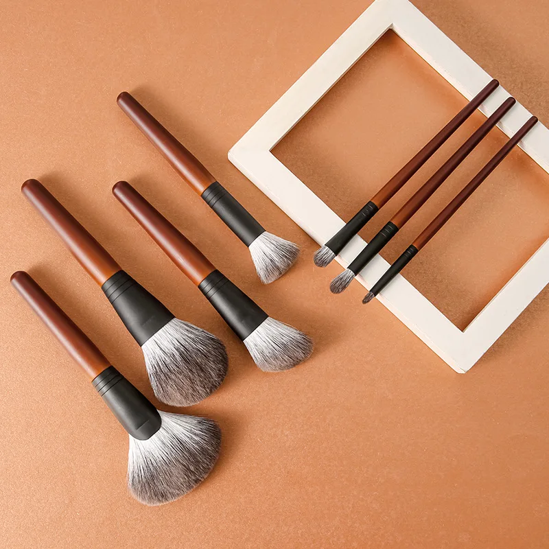 Professional Beauty Tools 7 pcs Snow Fox Hair makeup brush set for Cosmetic Eyelash Brush