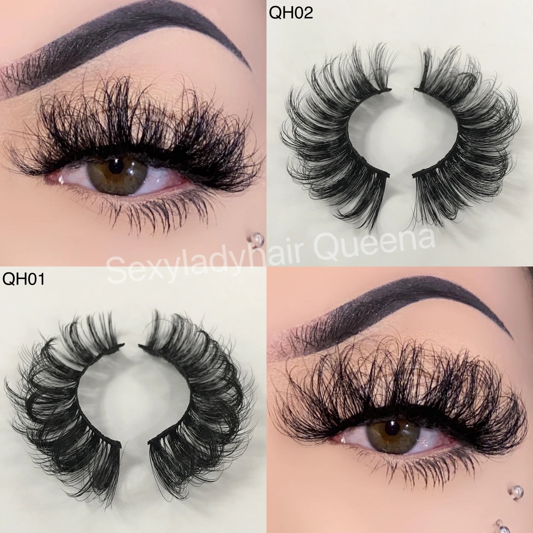 Wholesale fashion fluffy new style eyelashes factory vendor 25mm full strip lashes