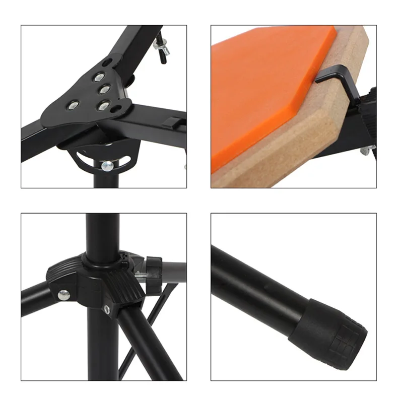 YG-12 12 Inch Dumb Drum Stand Beginner Percussion Plate Cushion Drum Stand Practice Dummy Drum Frame Support