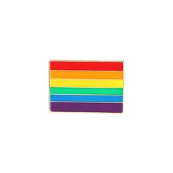 Rainbow bridge six color rainbow suit brooch metal cartoon hard enamel lapel pin