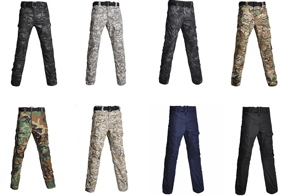 Gujia Winter Anti-Frostbite Constant Fleece Anti-Tear Fabric Waterproof Training Tactical Uniform Pants