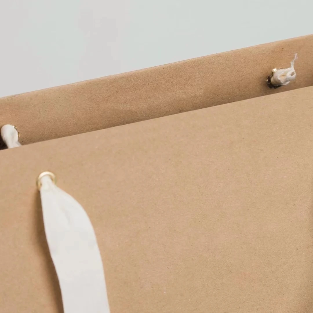 Custom Printed Your Own Logo Machines Making Kraft Brown Paper Bag Wholesale Kraft Food Packing Bag With Handle