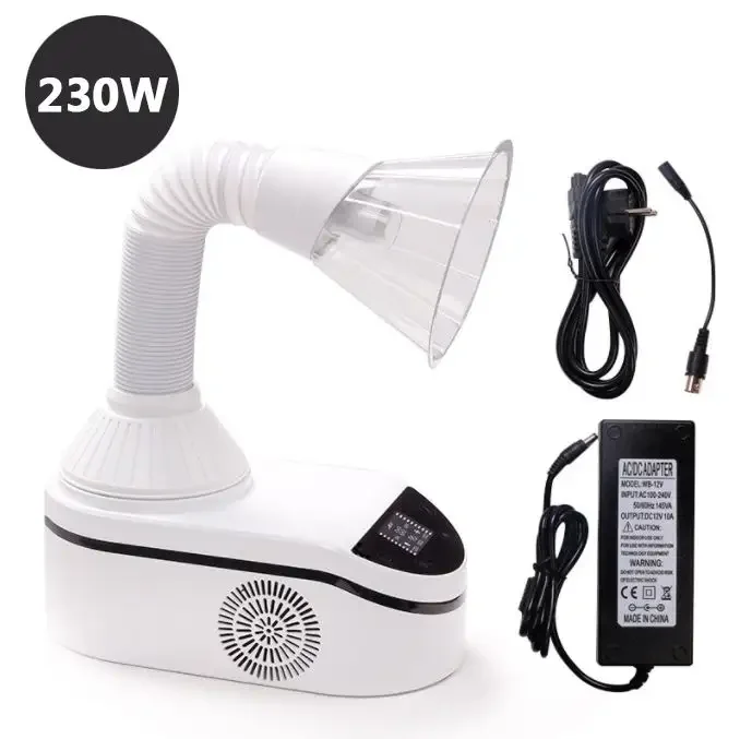 230W Table Dust Collector Nail Rechargeable Vacuum Cleaner Manicure Nail Dust Collector Filter Professional for Nail Salon