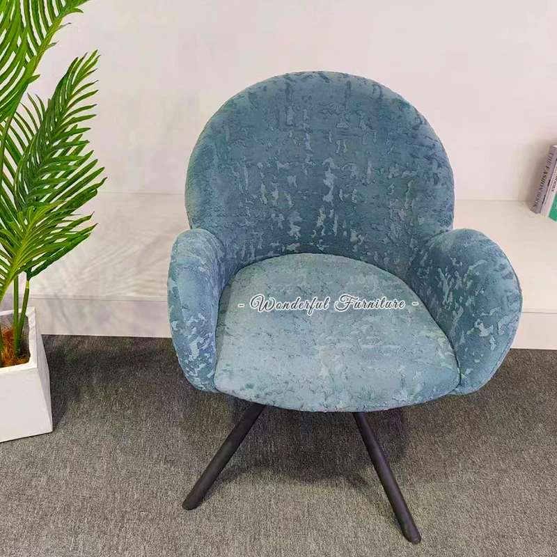 Wholesale Modern Fabric Iron Leg Chair Designer Meeting Armrest Office Chair