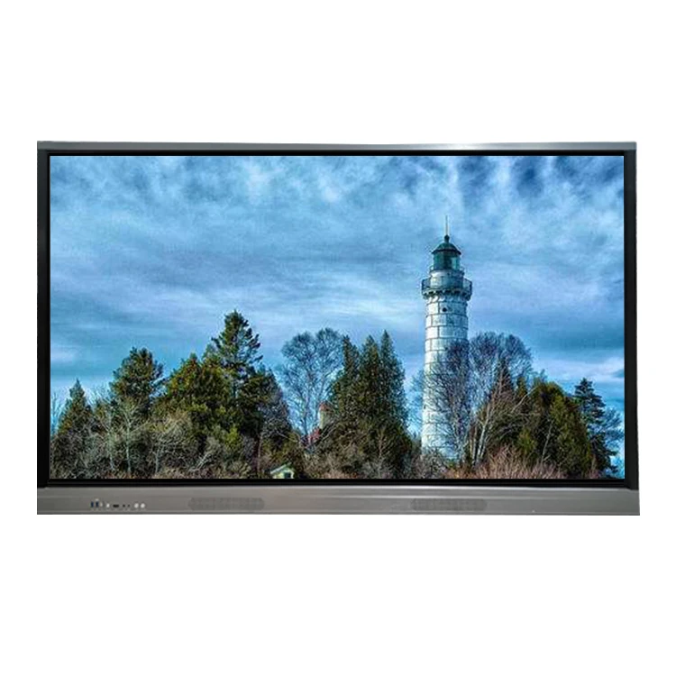 85' big size no folded multi function movable monitor Android touch whiteboard