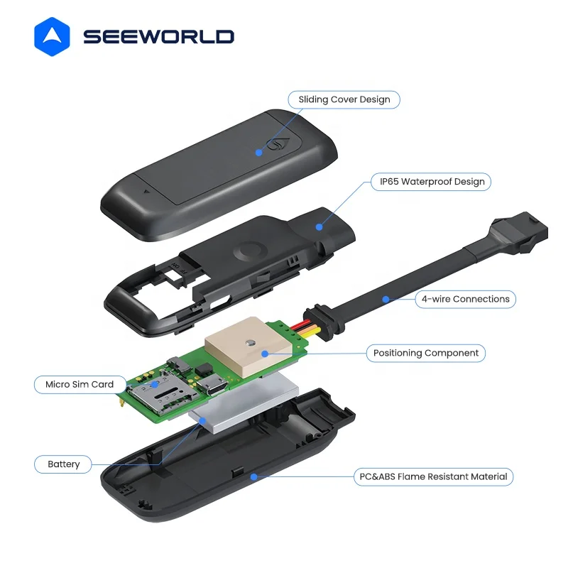 SEEWORLD R16 Multiple Vehicle Geo-fence Gps Tracking Device For Car Anti-theft No Monthly Fee