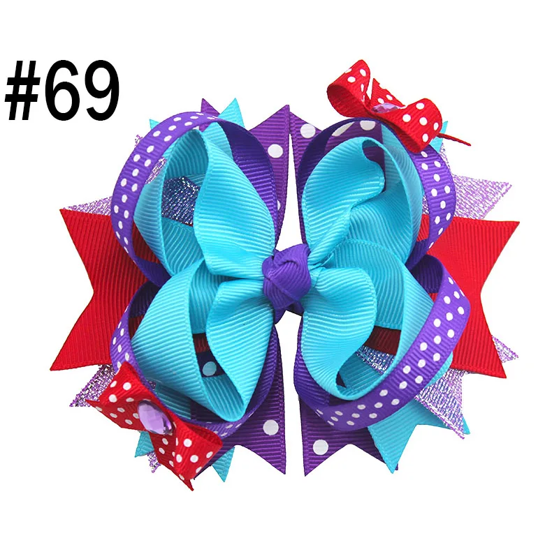 Little Mermaid Hair bow Birthday Party boutique bow mermaid inspired Custom Girls princess hair clips Large Ribbon