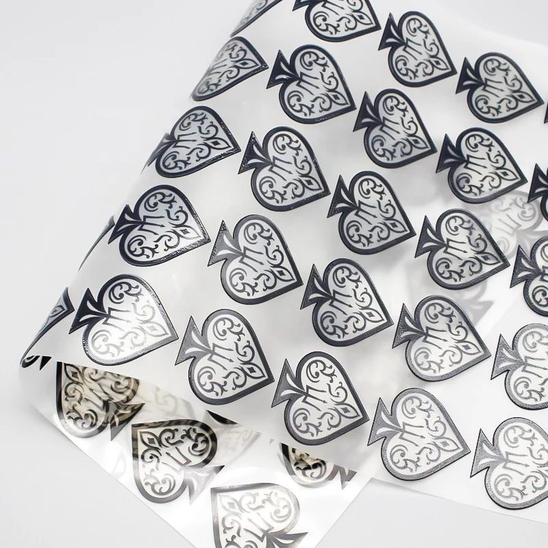 Custom Logo Printed 3D Transparent PVC Transfer UV Sticker Waterproof Adhesive with Acrylic Hot Melt 1mm Thickness