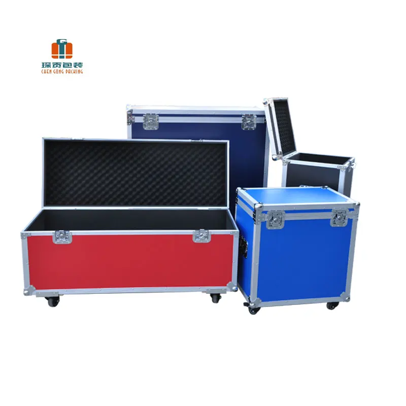 Custom Size Aluminum 55TV Flight case Removable Lid