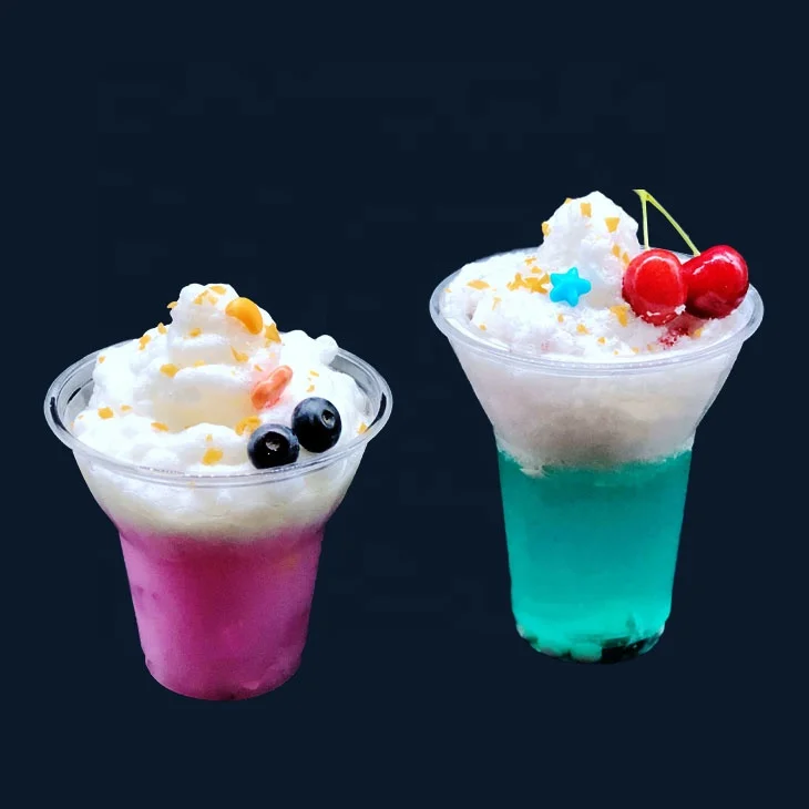 9/12oz disposable PET plastic smoothie cup