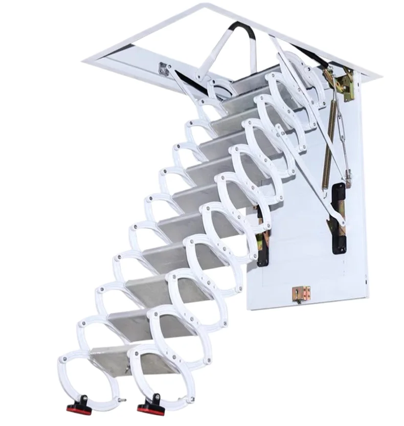 Attic Invisible Multifunctional Interior Villa Ladder Telescopic Stair Lift Compound Stretching Easy Folding Metal Chinese VIPOO