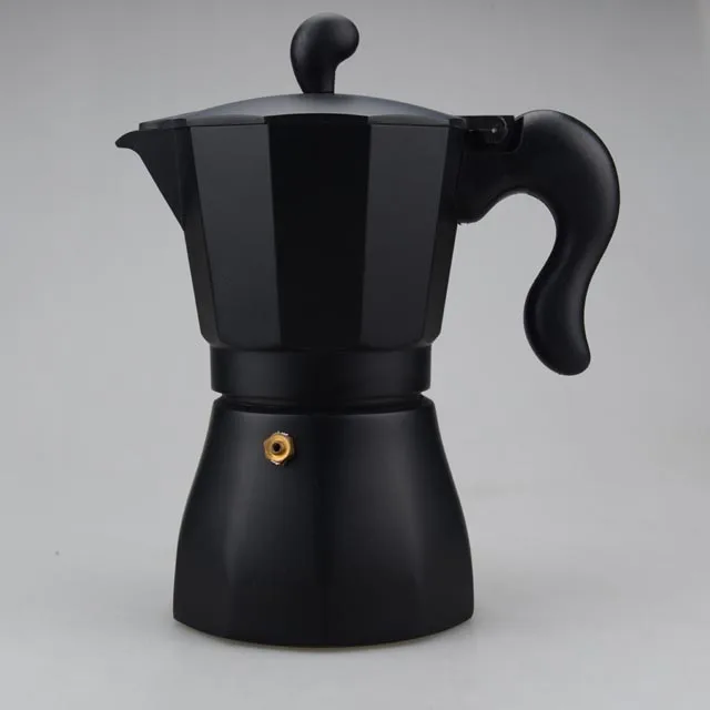 New arrival customized  moka aluminum ceramic coffee pot with top quality and high appearance