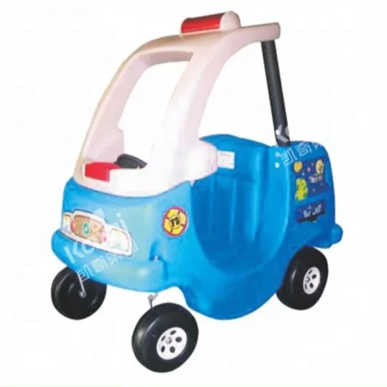 Kaiqi KQ60169R kids plastic toys fire double car rider for kindergarten, school, amusement park