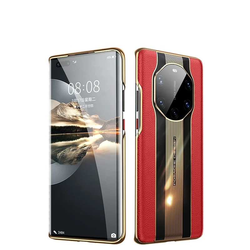 Уникальный экологически чистый легкий прочный кожаный чехол Con Dise o для Huawei mate 40 RS с защитой от царапин