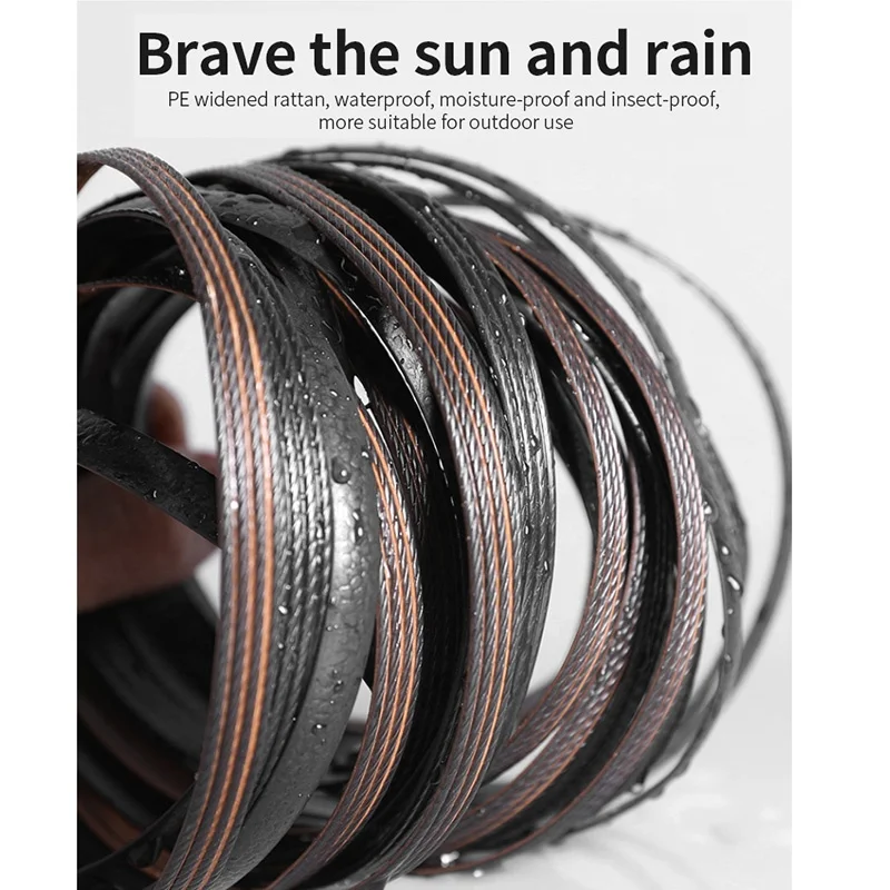 Mojia outdoor furniture swimming pool round  couch Homestay Resort villa with sturdy steel frame gazebo tent rattan sofa set