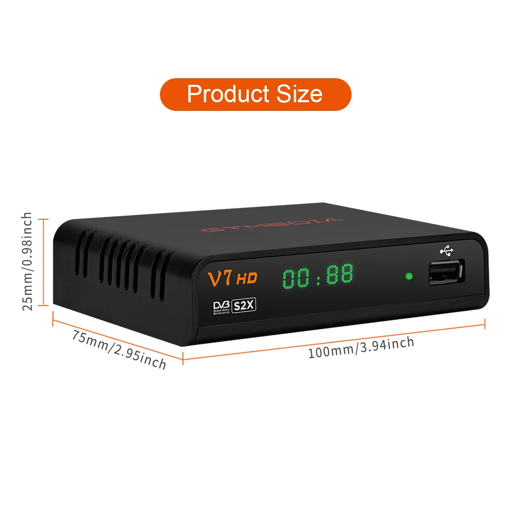 Gtmedia V7 HD DVB S2X S2 S спутниковый декодер тв приемник H.264 1080P full hd DVB-S/S2/S2X