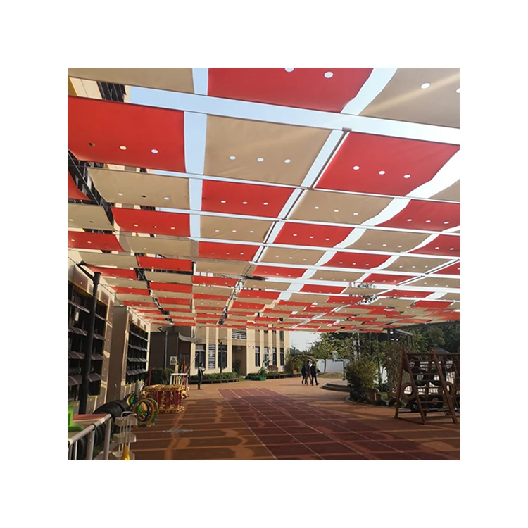 Newly Designed Outdoor Shading And Breathable Roof Shading Tensioned Membrane Structure
