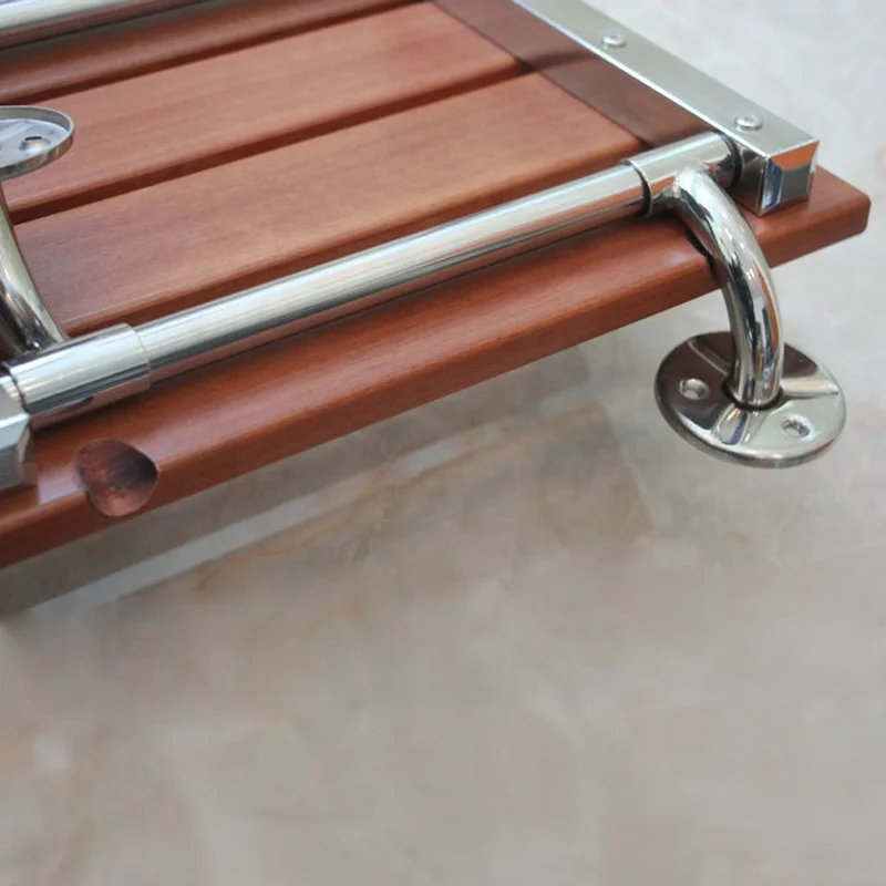 
YUSUN Bathroom Modern Foldable Wood Shower Seat For Elderly 