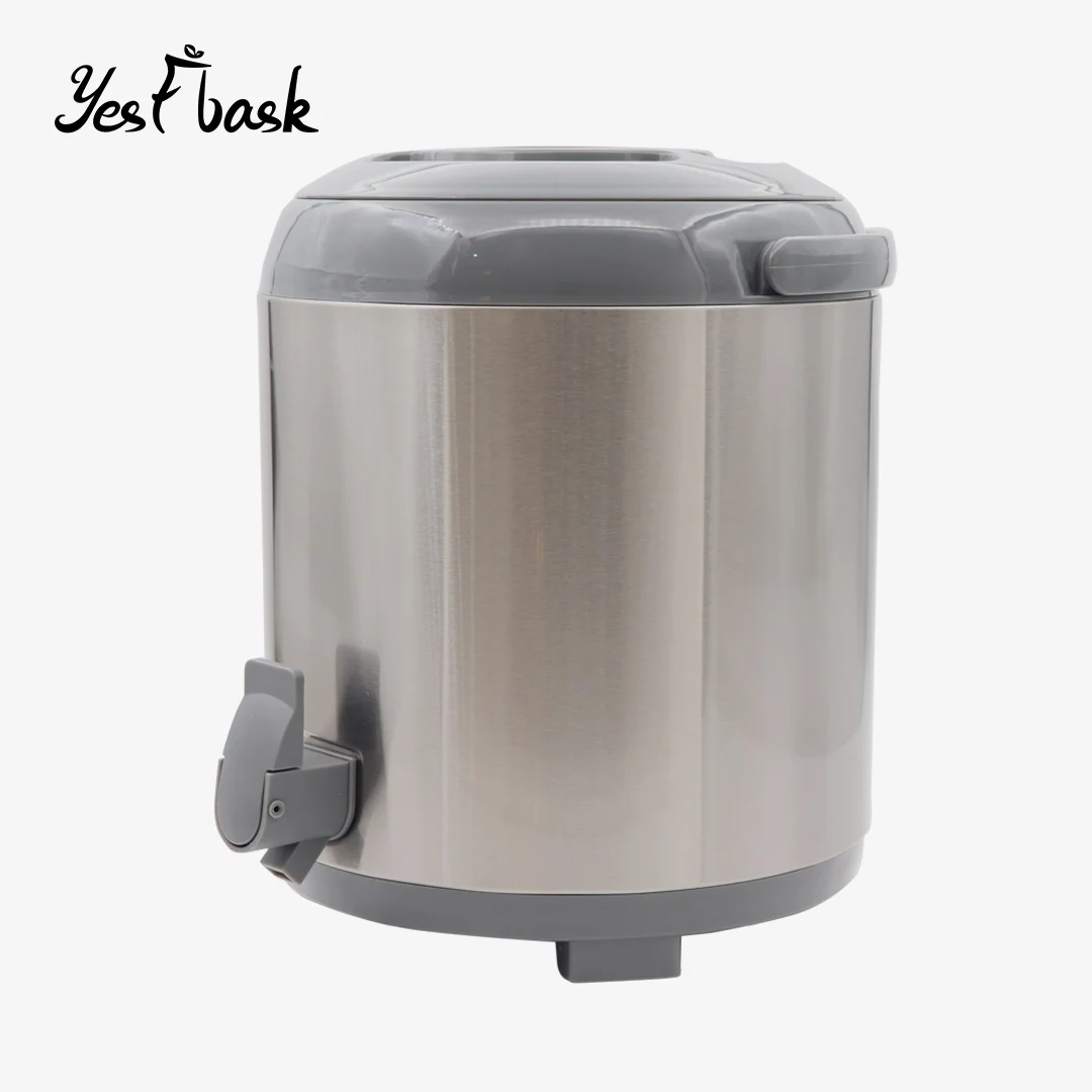 Large Capacity Milk Coffee Jug Water Jug Cooler Water Dispenser Wide Mouth Thermos Vacuum Flask