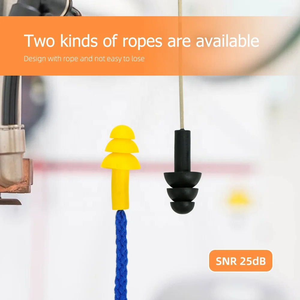 Silicone Ear Plugs for Sleeping Noise Cancelling 5 Pairs Reusable Earplugs for Sleeping Concert Snoring Travel Work 10 Colors