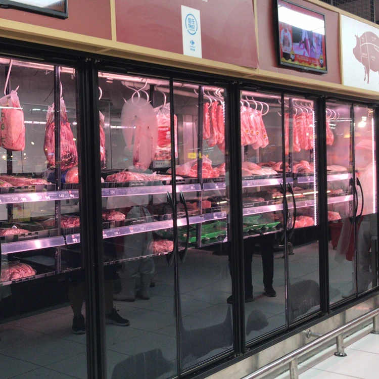 Сзади наполнение холодильных установок/торговая морозильная камера со стеклянной двериью прилавок-витрина