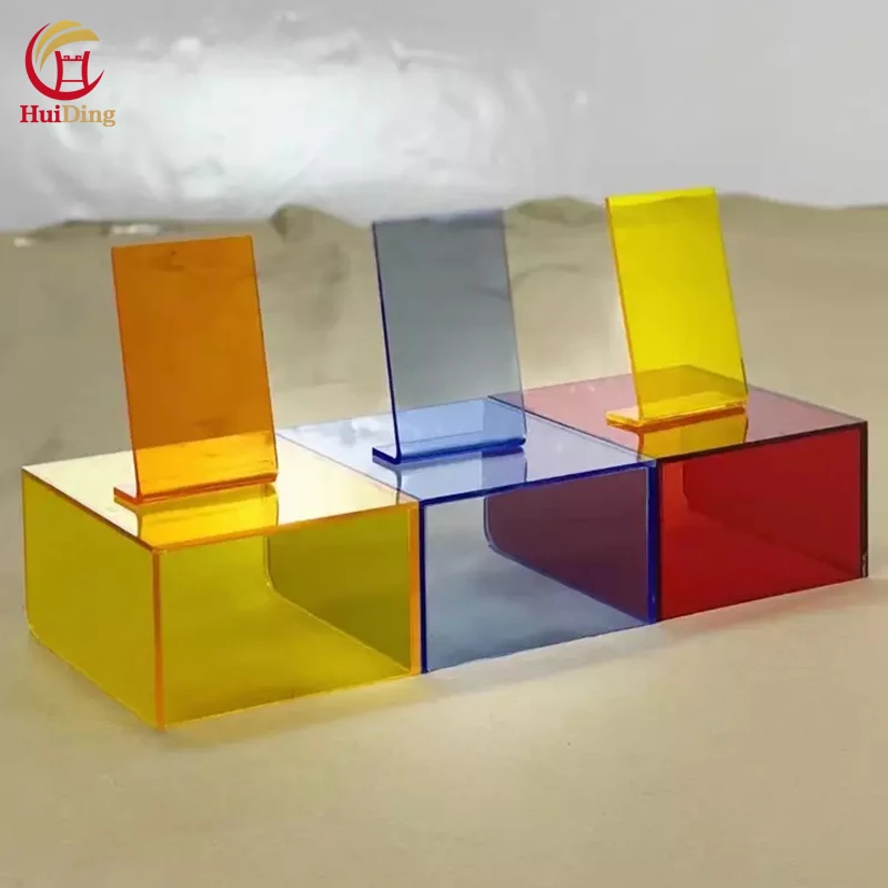 Customized color box Hot bending custom design Plexiglass acrylic storage display box