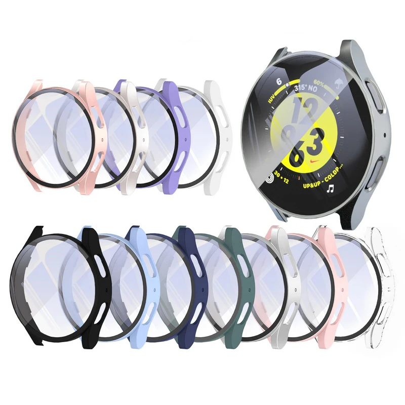 New All-in-One Explosion-Proof Glass PC Spray-Coated Protective Cover For Samsung Watch 7 Case