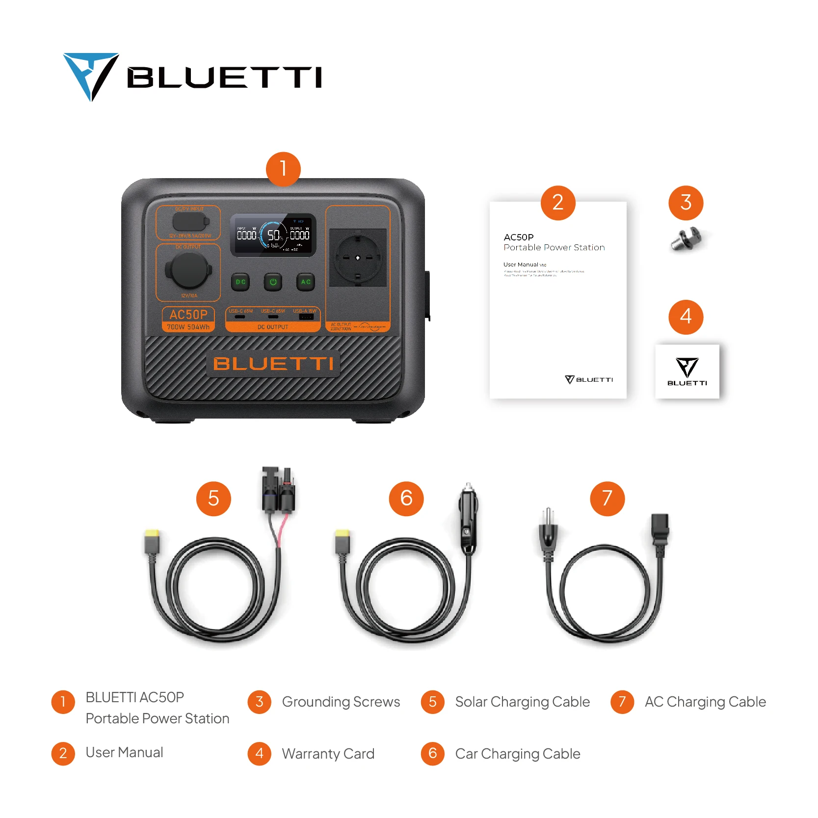 Bluetti 700W Backup Portable Generator AC50P Solar Power Station Inverter UPS Li-on Battery Power Supply Powerhouse Charged