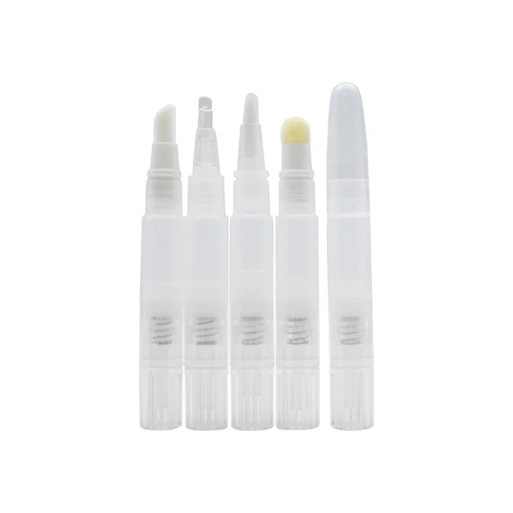 2.1ml 4ml Cosmetic Liquid and Cream Pen replaceable Cosmetic Pen cap with brush Nail Polish For Cosmetic Skincare Packaging