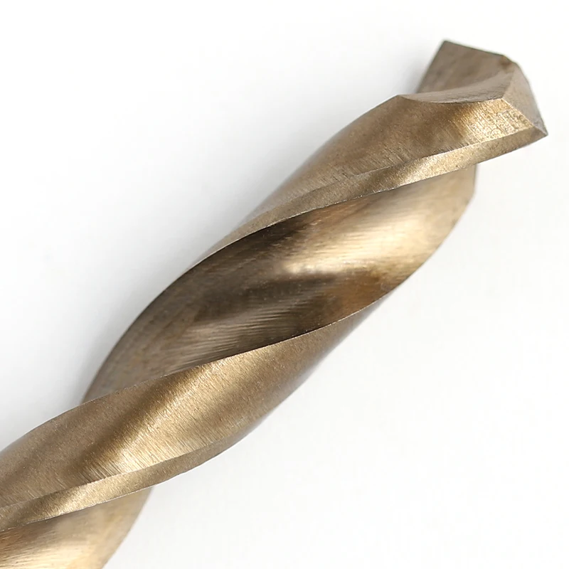 Factory Supply High wear resistance M35 straight shank drill bit yellow surface HSS Straight Shank Twist Drill Bits