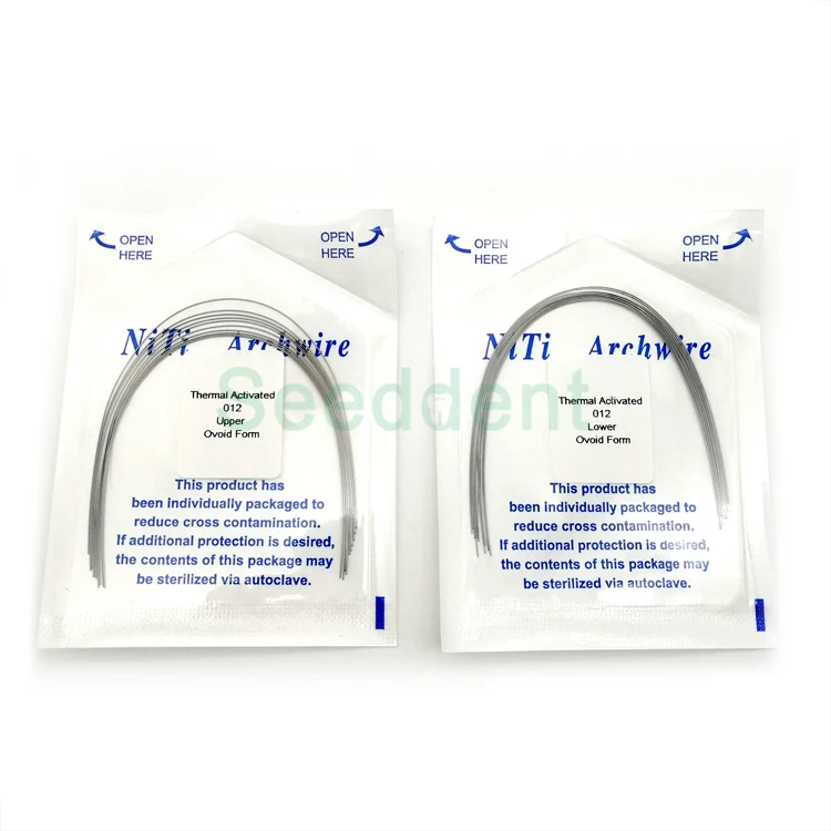 Dental Orthodontic NITI Thermal Activated Niti Round Rectangular Wires Arch wire
