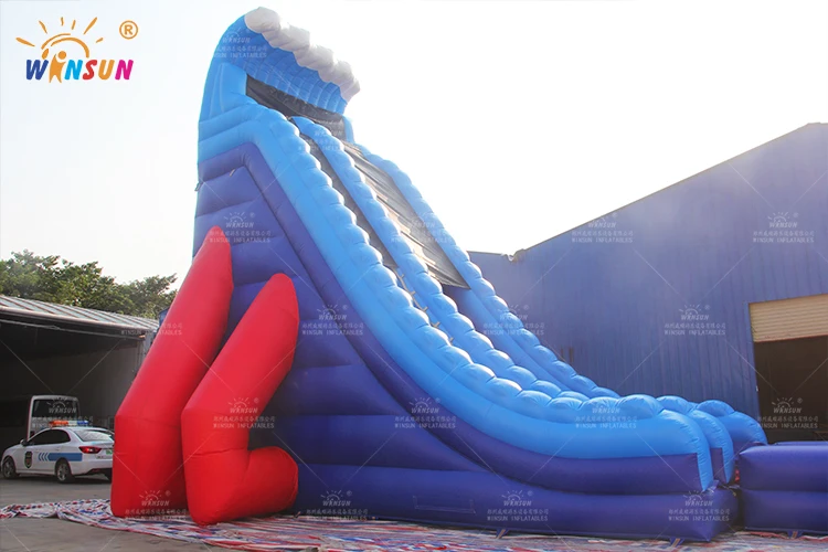 Custom Logo Printed playground Inflatable Outdoor Water Park Slides