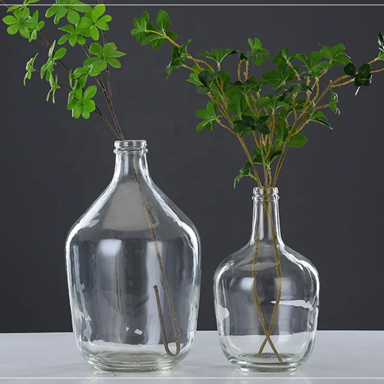 2 л 4 уникальная Скандинавская маленькая стеклянная ваза для украшения дома