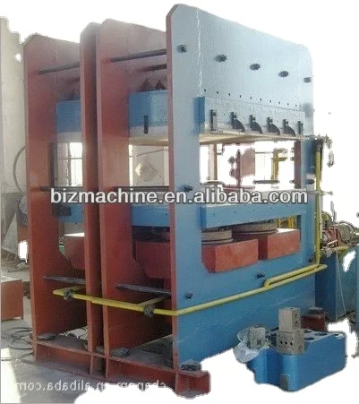 Frame type plate rubber vulcanizing press for rubber tile/mat with electric/steam heating