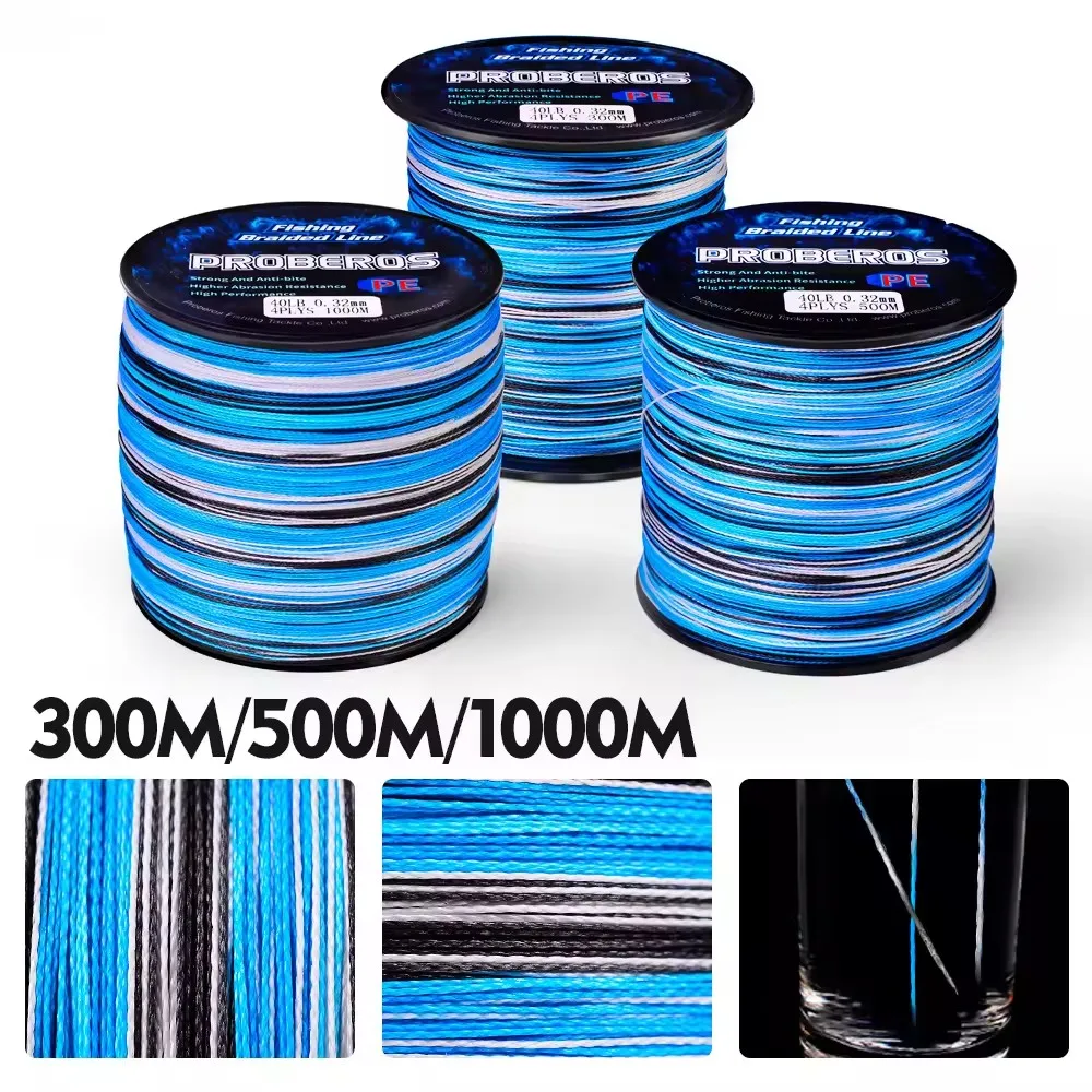 Wholesale 300m 500m 1000m 8 braided PE Fishing Line For Freshwater and Saltwater Colorfast Green line