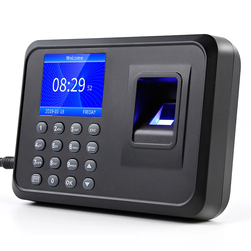 Smart USB Flash Disk Time Clock Fingerprint Attendance Machine for Business Office Factory Staff FO1