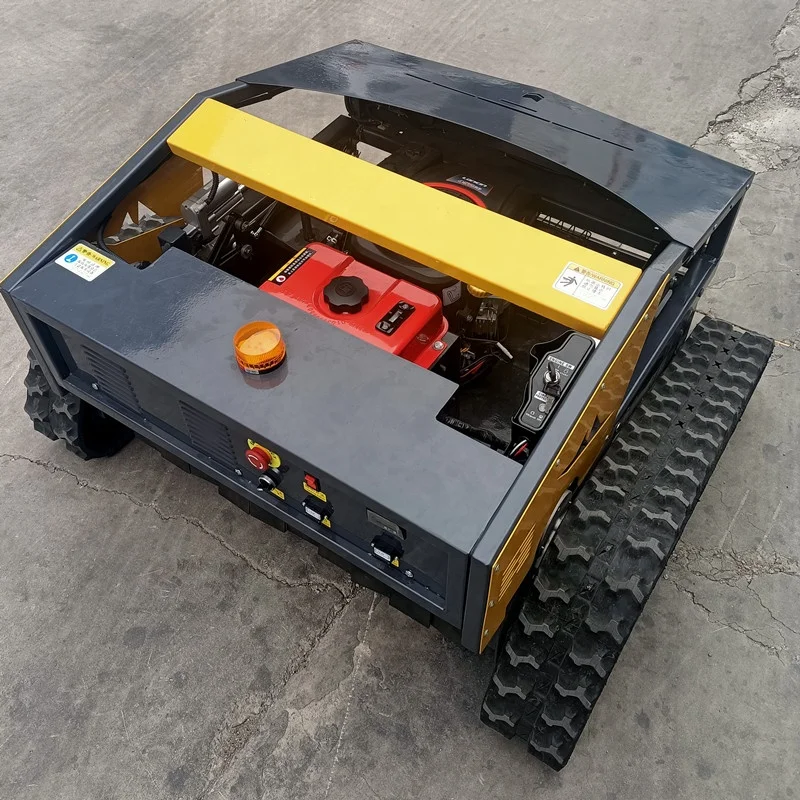 Rubber Tracked Robot Petrol Self-propelled Remote Control Mower CE Approved