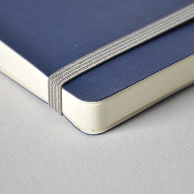 2023 Hot Sale Small MOQ Soft Cover High Quality Lined NoteBooks A5 Custom Logo Business Pu Leather Note Book for Gift