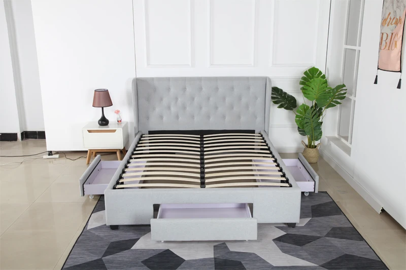 Оптовая продажа OEM для хранения гостиничные кровати обивка Выдвижная кровать интеллектуальный дизайн секретное безопасное хранение