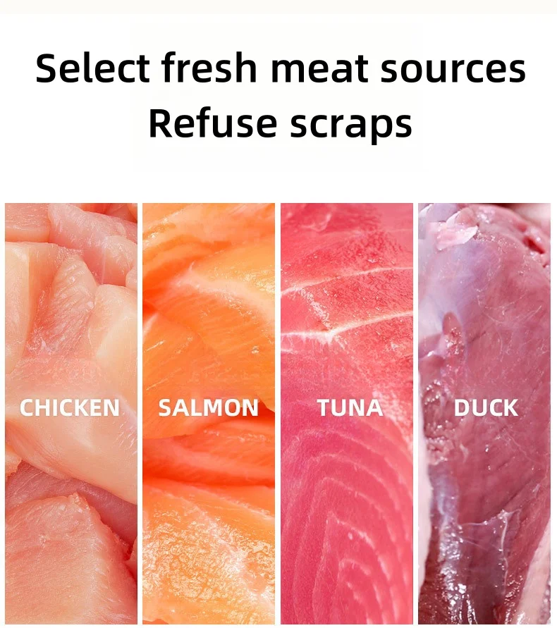 Factory Wholesale 15g Salmon Chicken Tuna Cream Snack Pet Treats Cat Treat Snack Wet Food