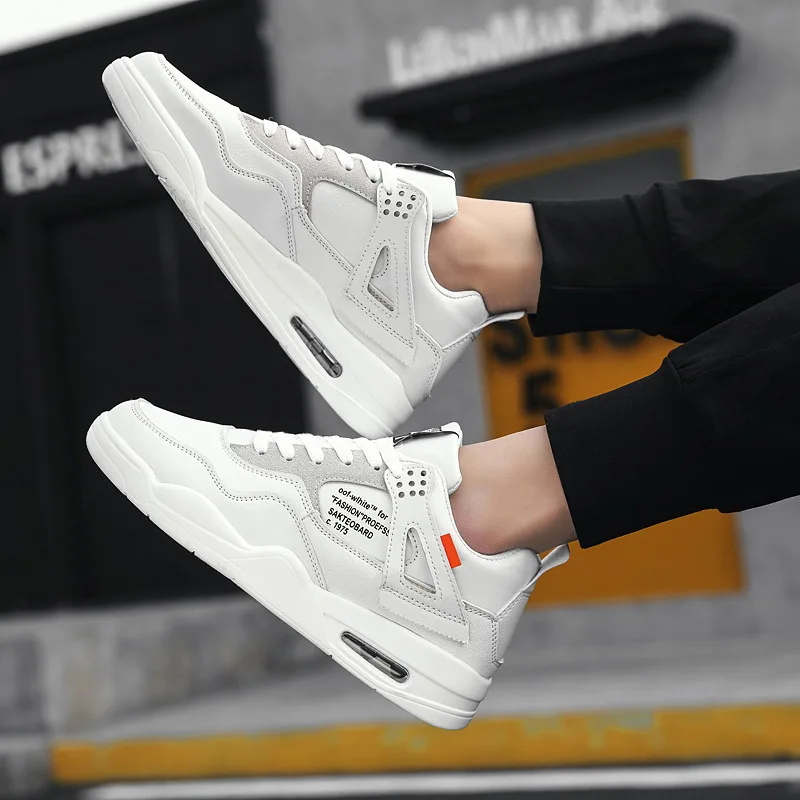 Весенняя Мужская обувь Корейская версия для спорта и отдыха мужская парусиновая обувь большого размера маленькая белая дикая Белая обувь BG035