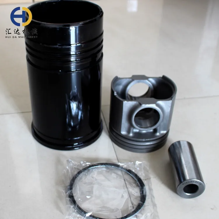 PC300-7 PC300-8 Cylinder Liner Kit Engine Piston with Pin 6745-32-2121 PISTON KIT for 6D114 Full Repair Gasket Kit