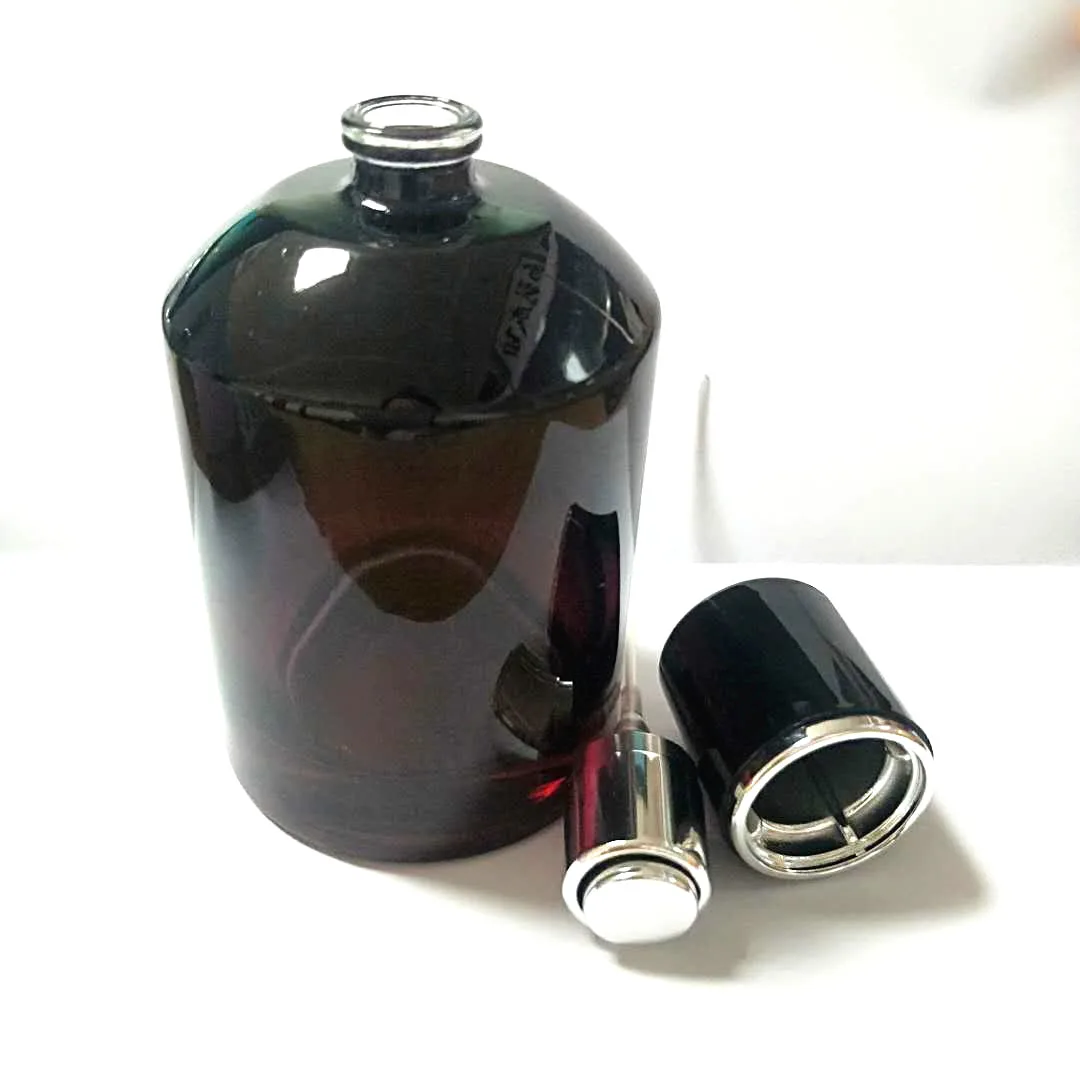 50ml 100ml slanted shoulder refillable unique design glass perfume bottle fragance perfume/essential oil